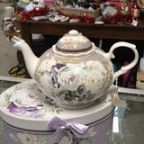 White Rose Teapot