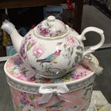 Pink Garden Teapot