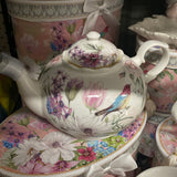 Pink Garden Teapot
